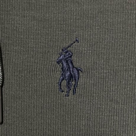 POLO RALPHLAUREN　"ELBOW PATCH" FULL-ZIP HOODIE