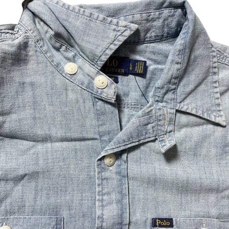POLO RALPHLAUREN　"POLO SPORTSMAN FISHING" CHAMBRAY S/S SHIRT