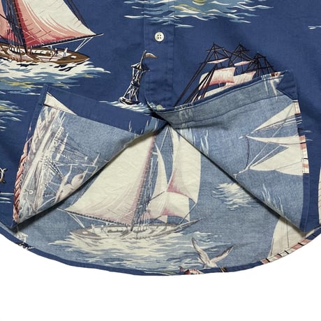 POLO RALPHLAUREN　"SHIP PRINTED" BUTTON DOWN SHIRT