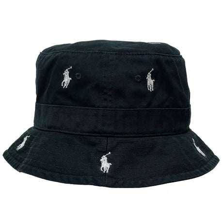 POLO RALPHLAUREN　"DOT EMBROIDERY" BACKET HAT