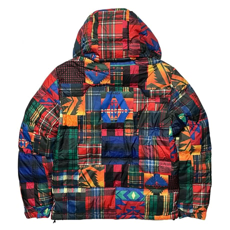 POLO RALPHLAUREN　"NATIVE PATCHWORK" DOWN JACKET