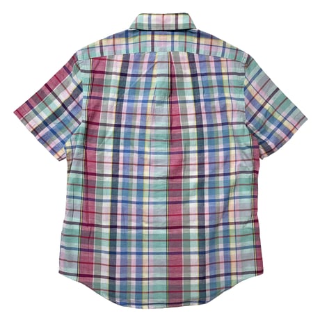 POLO RALPHLAUREN　"MADRAS CHECK" BUTTON DOWN SHIRT