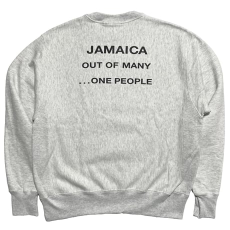 M.V.P.  "JAMAICA"    Champion REVERSE WEAVE SWEAT SHIRT (SILVER GREY)