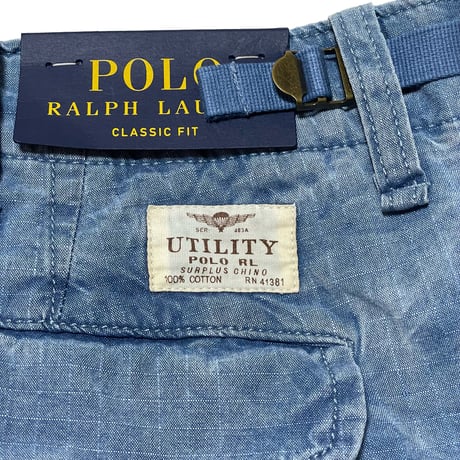 POLO RALPHLAUREN　 "UTILITY" CARGO SHORTS (BLUE)