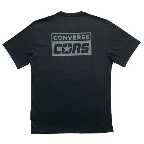 CONVERSE　"CONS" LOGO S/S TEE (海外限定/BLACK)