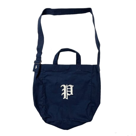 POLO RALPHLAUREN　CANVAS TOTE BAG (NAVY)