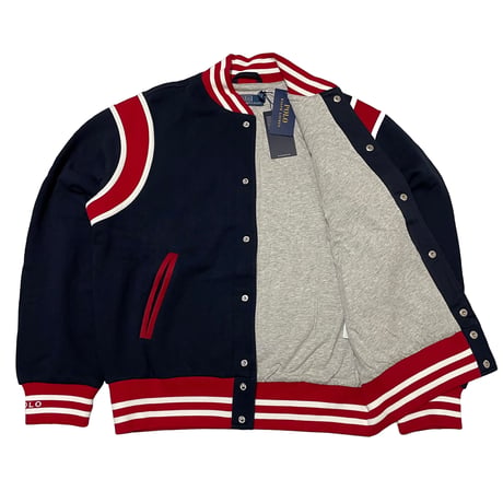 POLO RALPHLAUREN　"STADIUM P-WING" FLEECE BOMBER