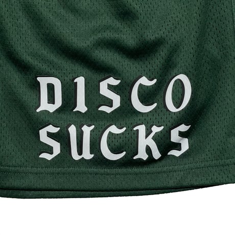 A-1 CLOTHING　"DISCO SUCKS" MESH SHORTS