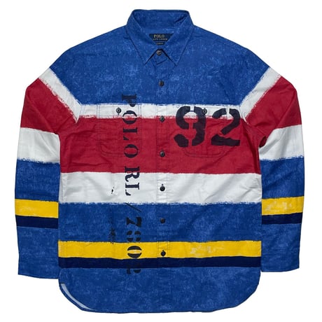POLO RALPHLAUREN　"STRIPED" OXFORD WORKSHIRT