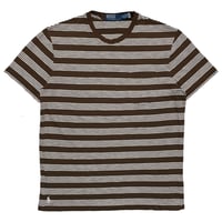 POLO RALPHLAUREN　"BROWN STRIPE" S/S POCKET TEE