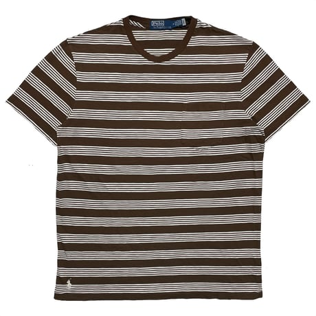 POLO RALPHLAUREN　"BROWN STRIPE" S/S POCKET TEE