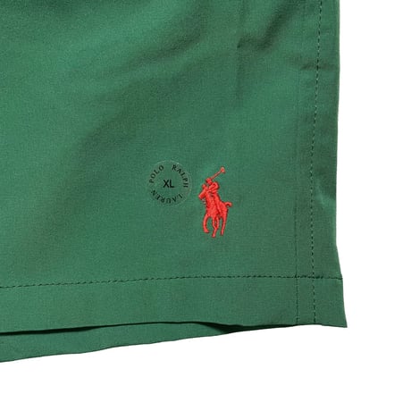 POLO RALPHLAUREN　"INNER POCKET" SWIM SHORTS (GREEN)
