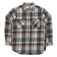 FIVE BROTHER　 "GRAY CHECK" HEAVY FLANNEL WORK SHIRT