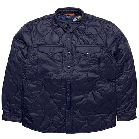 POLO RALPHLAUREN　"PADDED" QUILTING OVERSHIRT (NAVY)