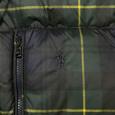 POLO RALPHLAUREN　"BLACK WATCH" DOWN JACKET