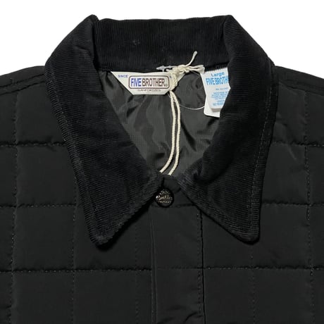FIVE BROTHER　QUILT WORK JACKET (BLACK)
