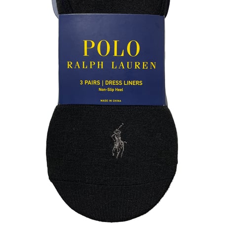 3P  POLO RALPHLAUREN　COVER SOCKS (BLACK)