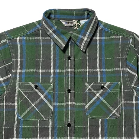 FIVE BROTHER　WORK SHIRTS (GREEN CHECK)