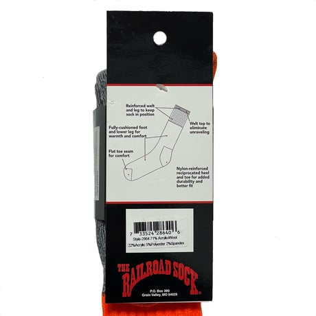 THE RAILROAD SOCK　"WOOL" SOCKS (ORANG)