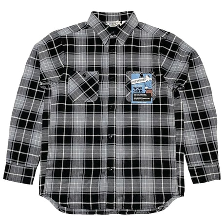FIVE BROTHER　WORK SHIRTS　BLACK CHECK