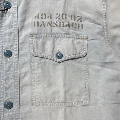 RRL RALPHLAUREN　"MILITARY STYLE" CHAMBRAY SHIRT