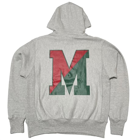 Champion/M.V.P.　"COLLEGE M LOGO" 12oz HOOD SWEAT OX
