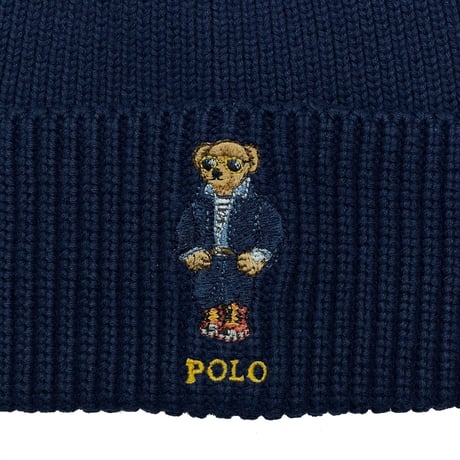 POLO RALPHLAUREN　"SUNGLASSES BEAR" KNIT CAP