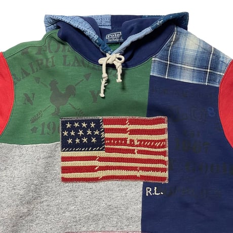 POLO COUNTRY RALPHLAUREN　"PATCH WORK" HOODIE