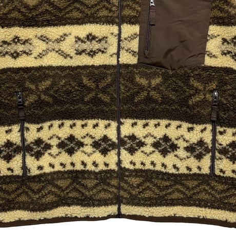 POLO RALPHLAUREN　"NATIVE PATTERN" HI-PILE FLEECE JACKET