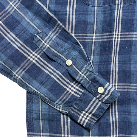 POLO RALPHLAUREN　"PLAID" HEMP SHIRT