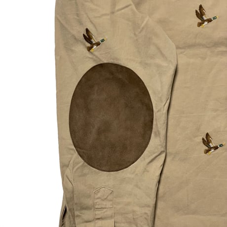POLO RALPHLAUREN　"DUCK PATTERN" SUEDE PATCH SHIRT
