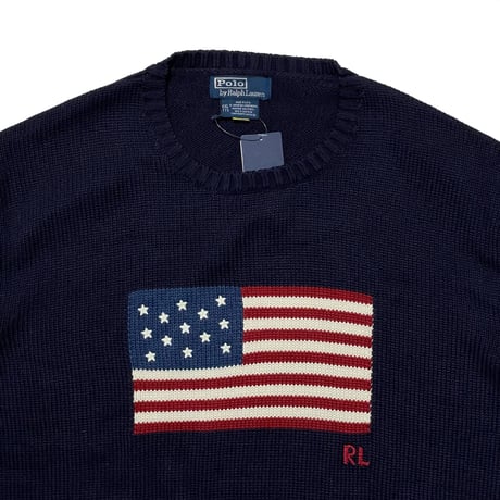 POLO RALPHLAUREN  アメリカ製 "USA FLAG" SWEATER