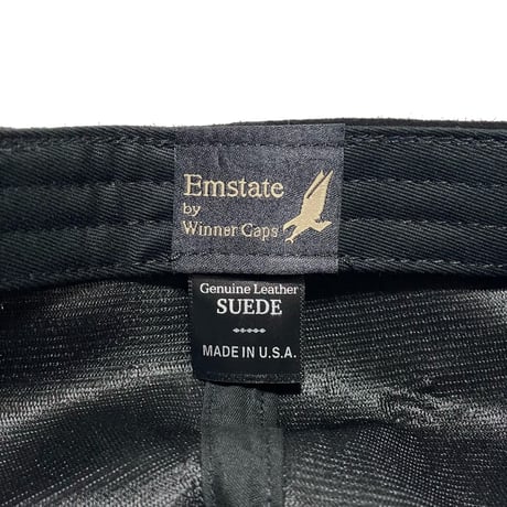 Emstate by Winner Caps　 "SUEDE" 6-PANNL CAP (BLACK)