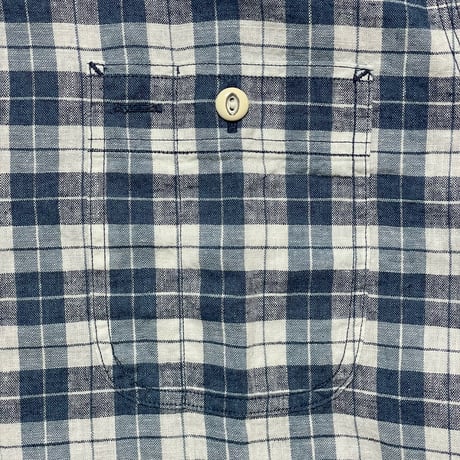 POLO RALPHLAUREN　"CHECKED" HEMP SHIRT