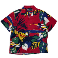 POLO RALPHLAUREN　"HAFFMAN FABRIC" OPEN COLLAR SHIRT
