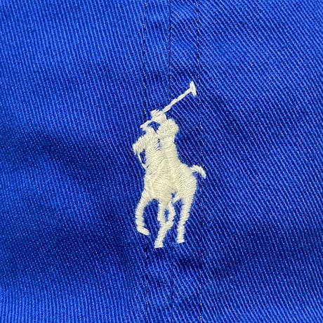 POLO RALPHLAUREN　CLASSIC BASEBALLCAP (BLUE&WHITE)