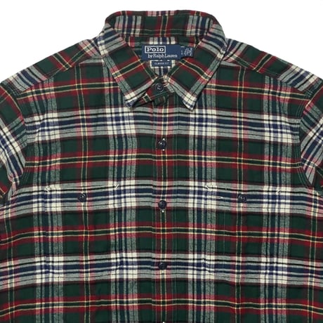 POLO RALPHLAUREN　"CHECKED" FLANNEL SHIRT