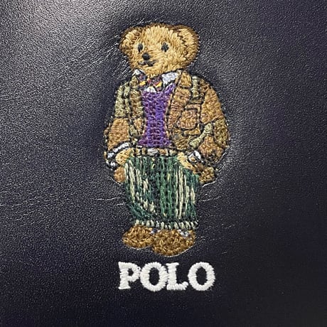 POLO RALPHLAUREN　"POLO BEAR" LEATHER WALLET