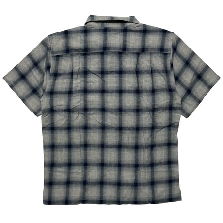 FIVE BROTHER　"NAVY OMBRE" OPEN COLLAR SHIRT