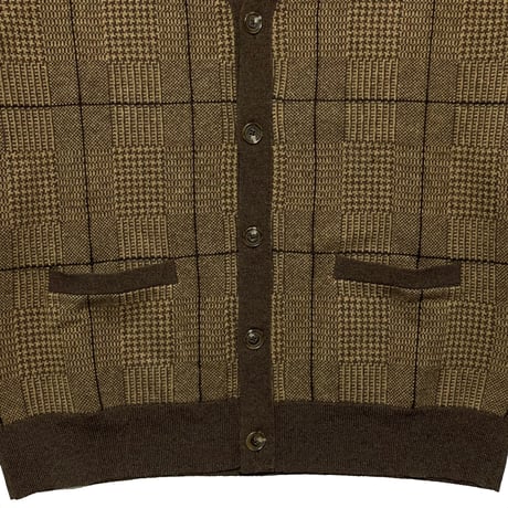 POLO RALPHLAUREN　"GLEN CHECK" CARDIGAN