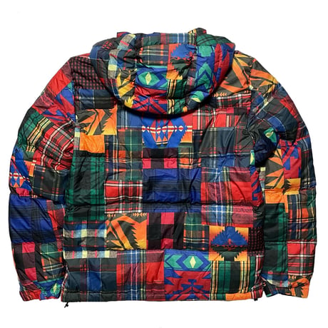 POLO RALPHLAUREN　"NATIVE PATCHWORK" DOWN JACKET