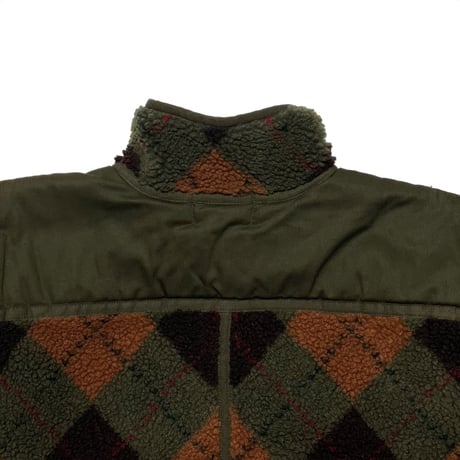 RRL RALPHLAUREN　"CHECKED" FLEECE JACKET