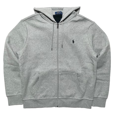 POLO RALPHLAUREN　"FLEECE" ZIP-UP HOODIE (GREY)