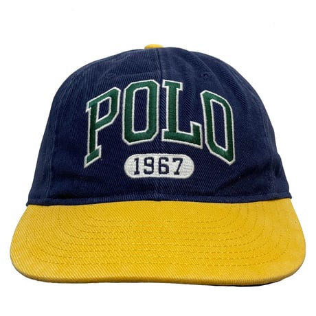 POLO RALPHLAUREN　COLLEGE BASEBALL CAP (NAVY&GOLD)