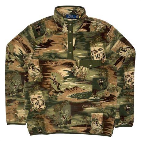 POLO RALPHLAUREN　"SKI CAMO" FLEECE PULLOVER JACKET