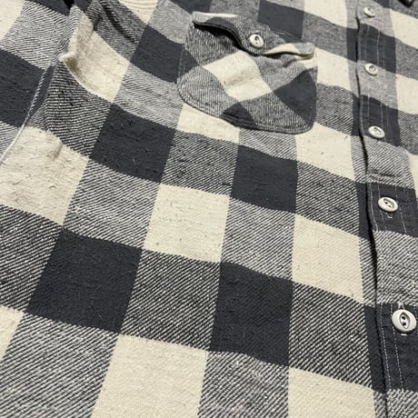 POLO RALPHLAUREN　HEAVY FLANNEL SHIRT (WHITE)