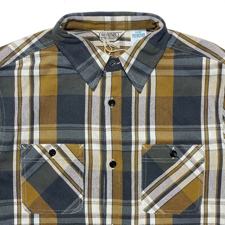 FIVE BROTHER　"YELLOW CHECK" WORK SHIRTS