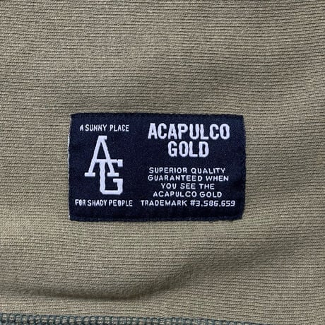 ACAPULCO GOLD　GET LOST CREW SWEATSHIRT (WASHED FOREST)