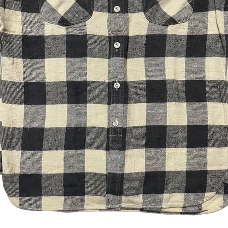 POLO RALPHLAUREN　HEAVY FLANNEL SHIRT (WHITE)