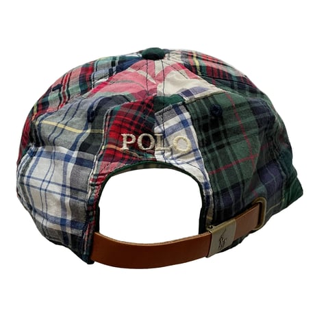 POLO RALPHLAUREN　"INDIAN MADRAS" BASEBALL CAP